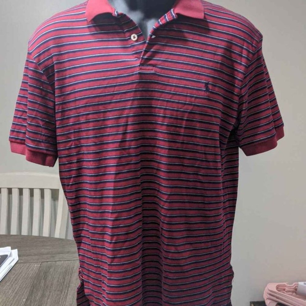 Polo Ralph Lauren Red/Blue Stripe Small Polo